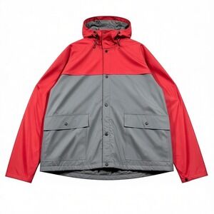 STEARNS DryWear Waterproof Hooded Chore Jacket Red Grey‎ Men's XL XXL Utility